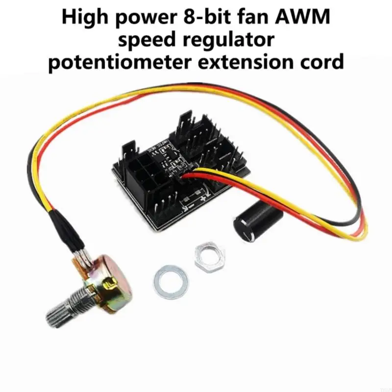 Y88B 8 puerto PWM Case estuche Controlador ventilador abanico para enfriamiento eficiente con compatibilidad con