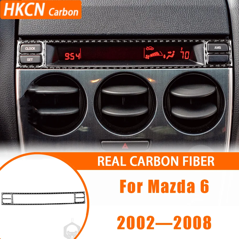 

Автомобильные аксессуары, внутренняя центральная консоль из углеродного волокна, объемная панель, накладка, модифицированная наклейка для Mazda 6 2002-2008