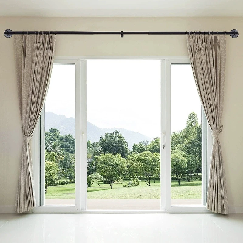 

Retractable Rod Roman Sle Modern mat Industrial North European Curtain Rod Simple Bath Curtain Tra Holder