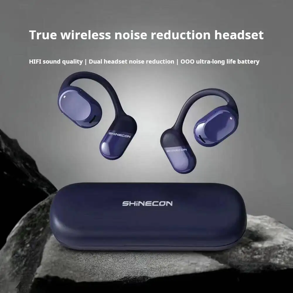 

Wireless OWS Headphones Earhook Open Bluetooth 5.4 Hifi Stereo Earphones With Mic Noise Reduction IP56 Waterproof Sports Earbuds