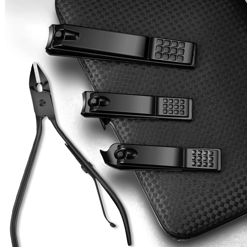 Conjunto de ferramentas para cortador de unhas de 8/10/24 peças, estojo de viagem portátil, pinças para cutícula, cortador de unhas profissional e kit de pedicure.