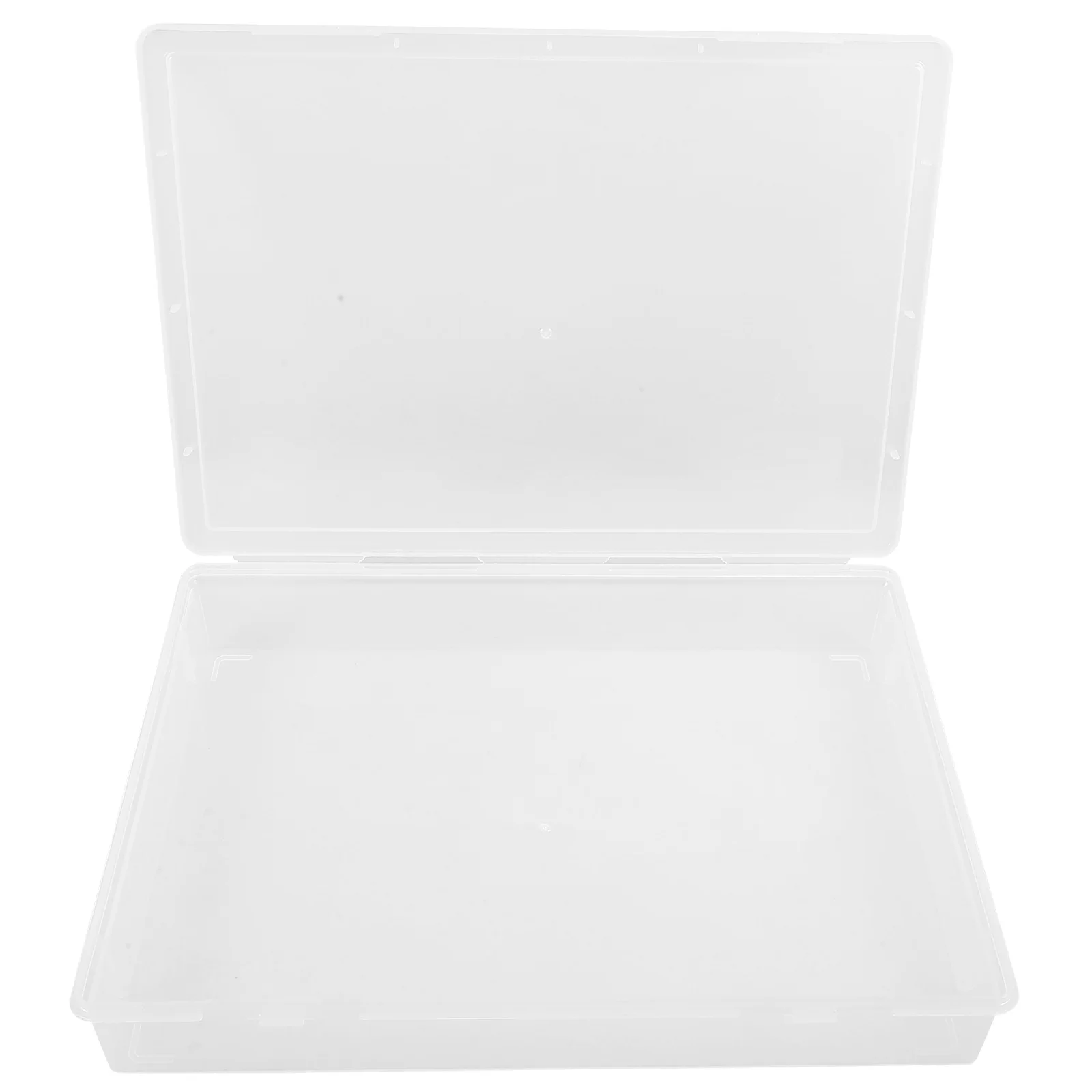 

1Pcs Versatile Transparent A4 Document Storage Box File Organizer with Buckle for Desk and Certificates