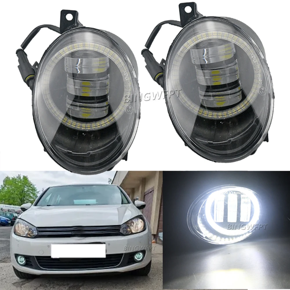 

Противотуманная фара Angel Eye в сборе для VW Volkswagen Golf Mk6 2009 2010 2011 2012 2013