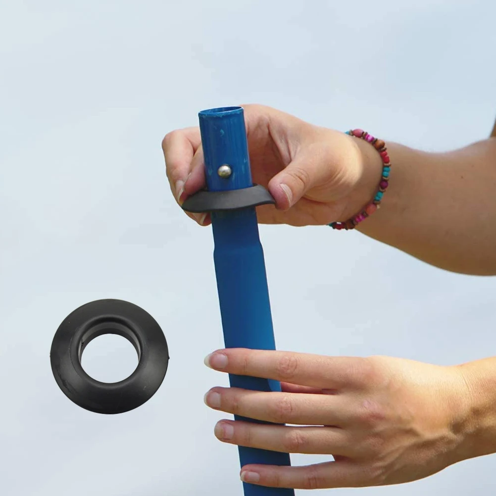 

2Set Kayak Drop Ring Sturdy Lightweight Special Paddle Drop Rings Black Canoe Boat Accessories for Canoe