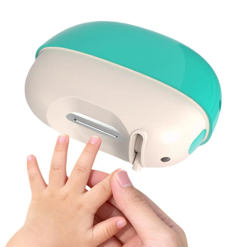 

Dual Blade Heads 500mah Rechargeable Electric Automatic Nail Clipper Trimmer 3 in 1 Fingernail Grinder Cutter for Baby Adults
