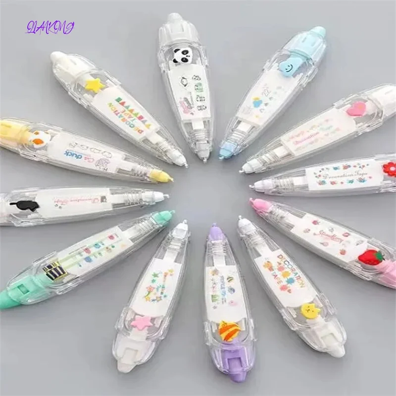 

New Kawaii Animals Press Type Cartoon Decorative Correction Tape Cute Creative Diary Colored Stationery School Office Supply