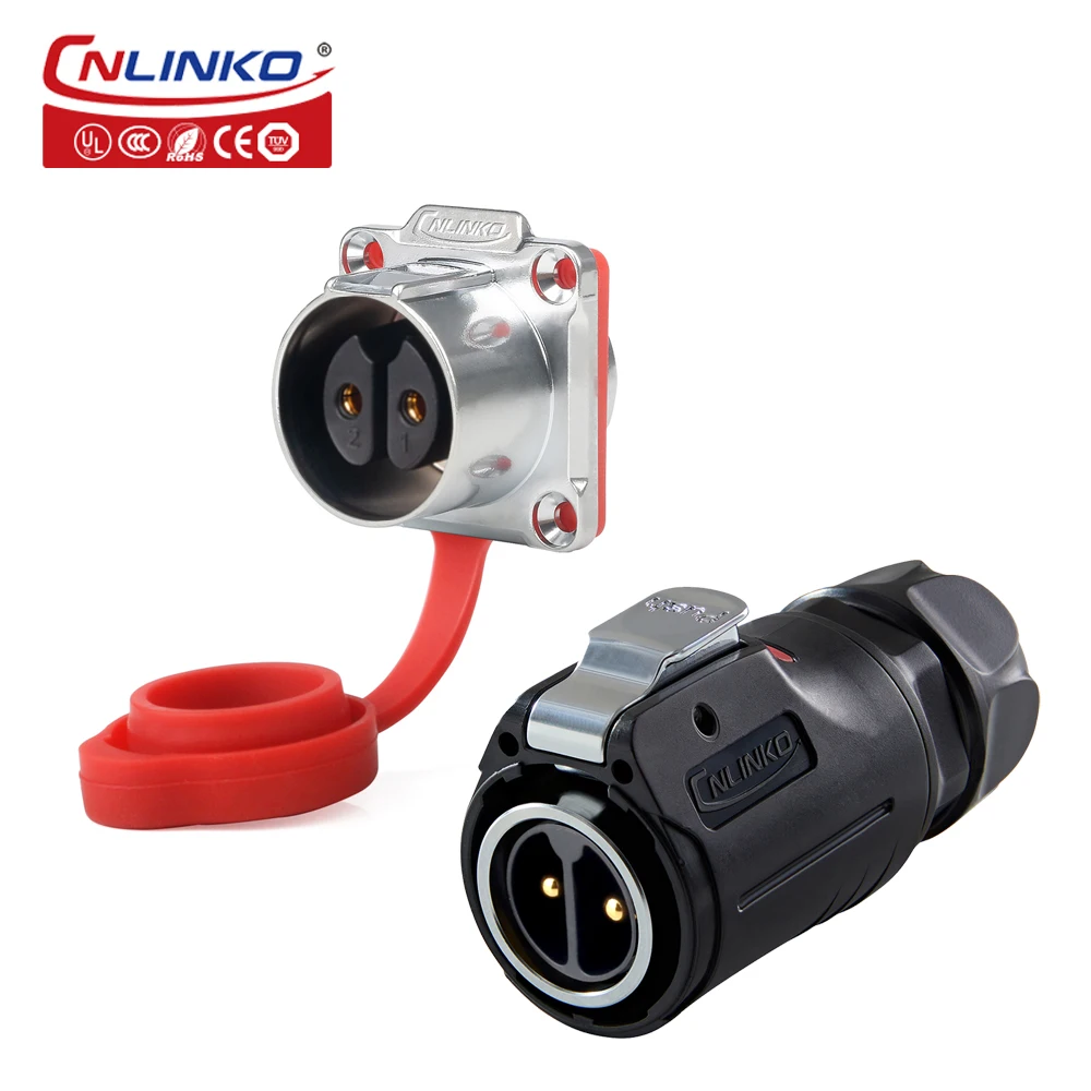 CNLINKO M24 IP68 Waterproof Electrical Connector 2 3 4 10 12 19 24 Pin 25A Male Plug & Female Socket Panel Aviation Connector