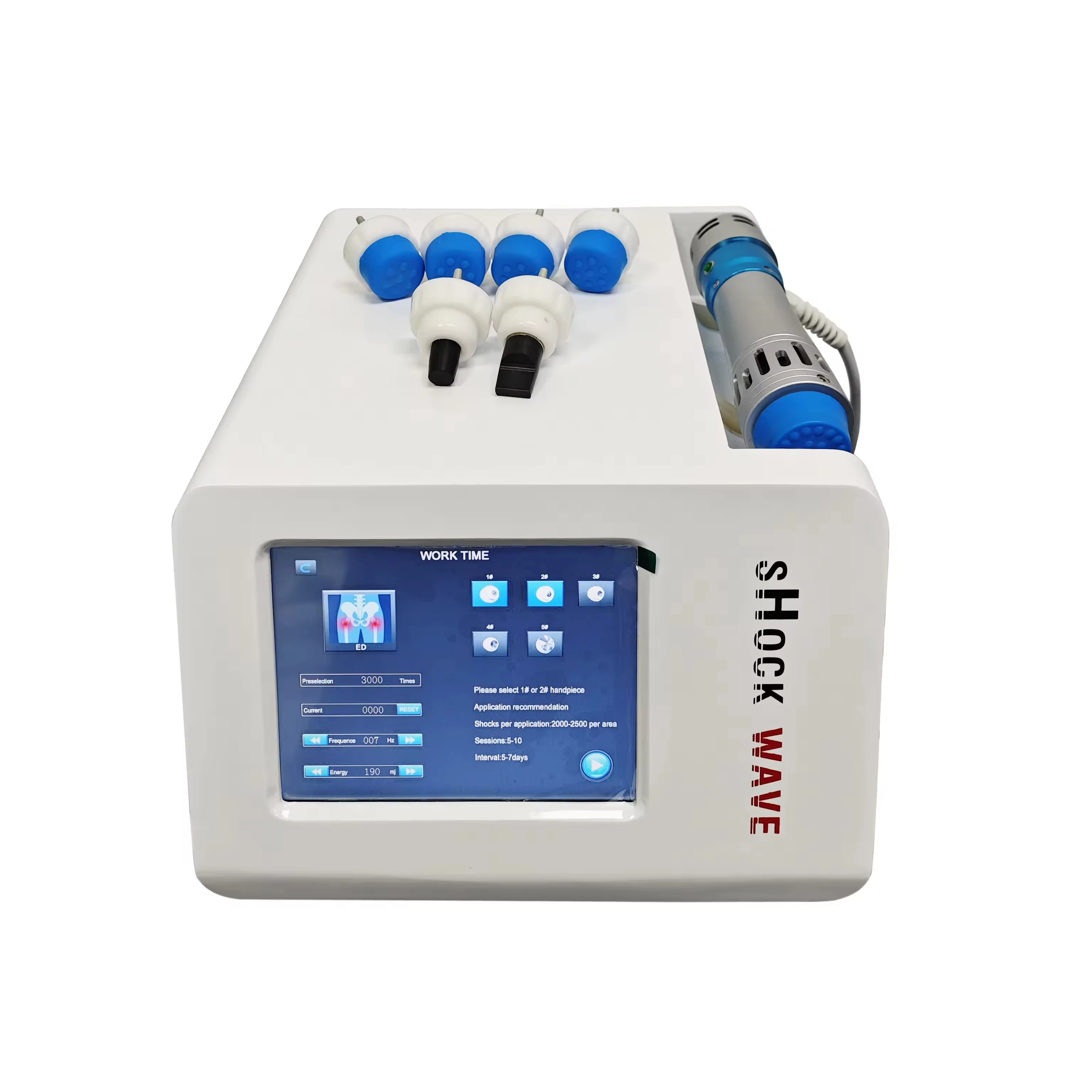 

Desktop Professional Rehabilitation Therapy Pain Relief Shockwave Frequency Physiotherapy Machine