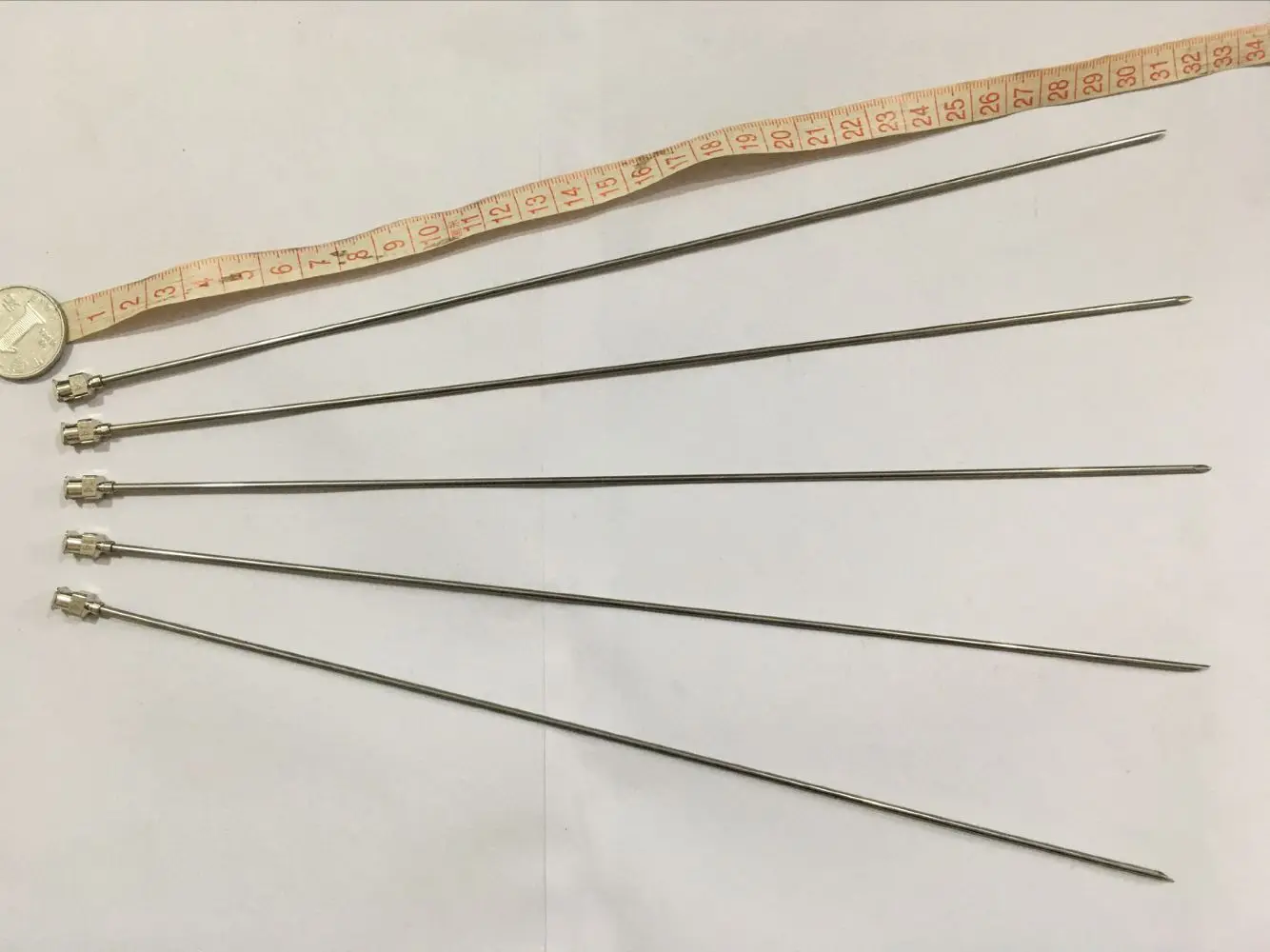 5 stücke 300mm lang 25g bis 13g Edelstahls pritz nadel Abgabe nadel Labor experiment Nadel scharfe Nadel längliche Nadel