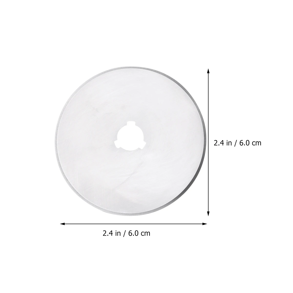 

5pcs 60mm Round Steel Blades for Rotary Fabric Cutting Tool Paper Trimmers Patchwork Durable Storage Case Included Safe