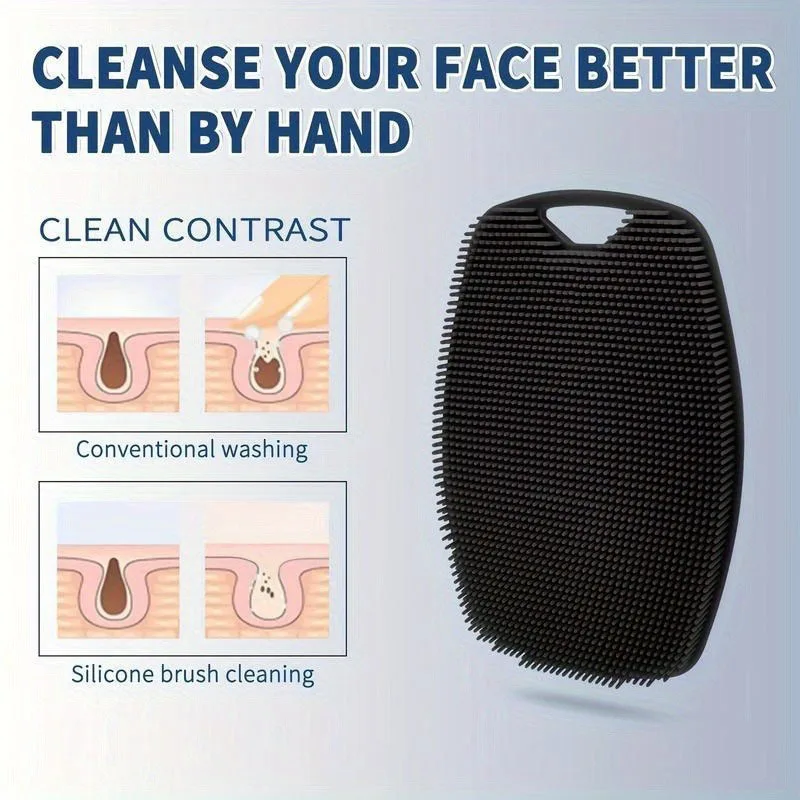 Brosse de bain exfoliante en Silicone, épurateur mural Portable, nettoie et massages, brosse de nettoyage de la peau, Gadget de bain MYS007