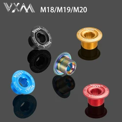 VXM MTB Bike M18 M19 M20 Cranks Screw CNC 7075 Aluminum Alloy Crankset Cover Cycling Parts For Shimano Bolt Cap