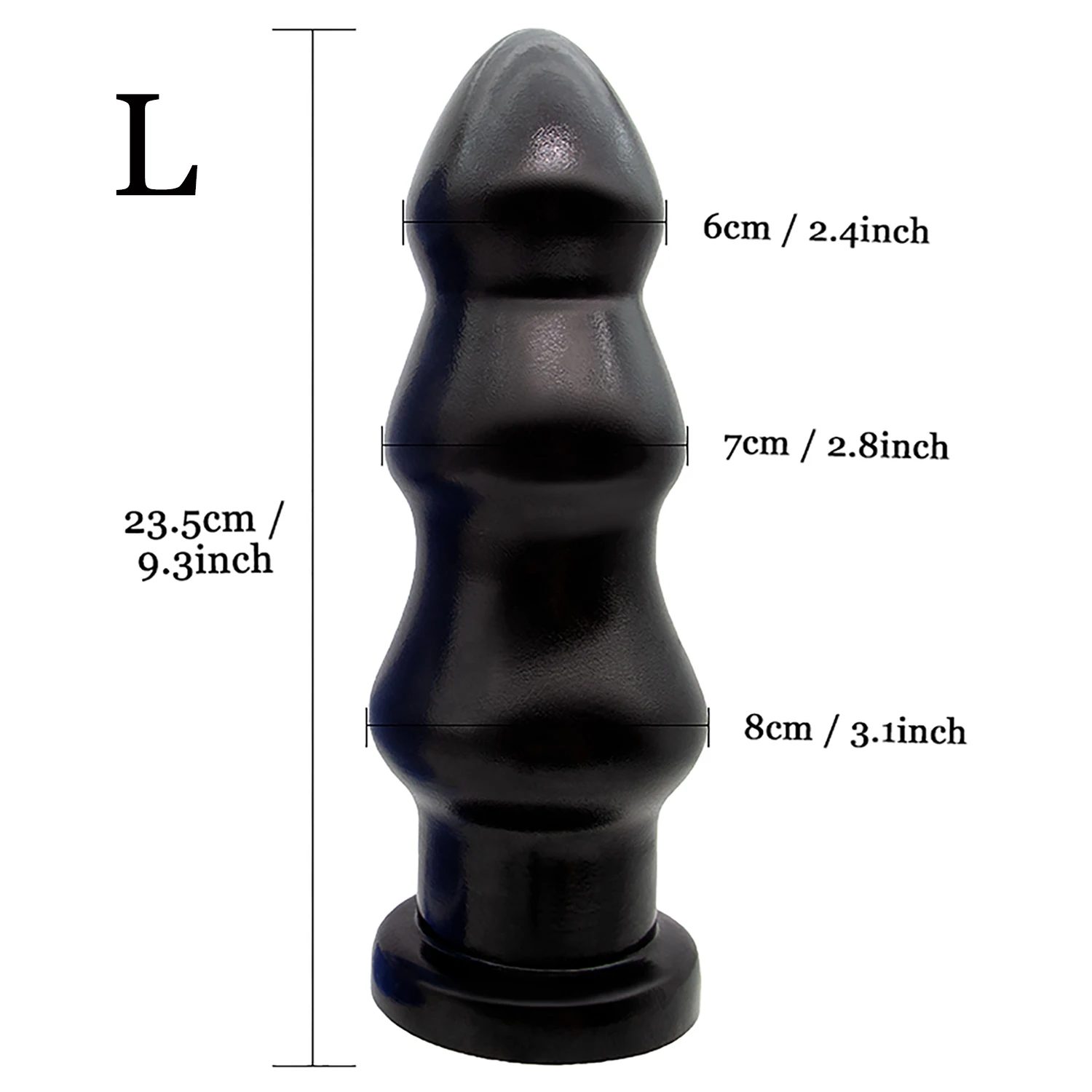 Oversize Anal Plug Dildo Stimulate Anus and Vagina Long Butt Plug Soft Penis Anal Dilator Masturbator with Suction Cup Sex Toys