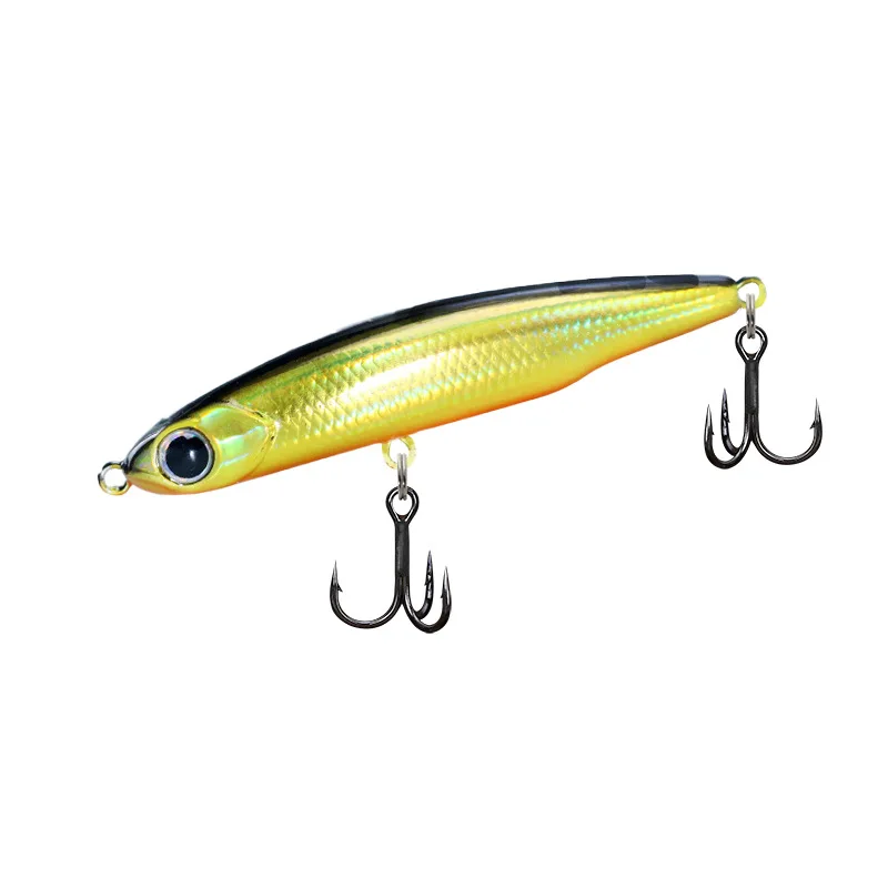 1 pacote de 5 peças iscas biônicas, lentos afundando iscas falsas, roadrunners