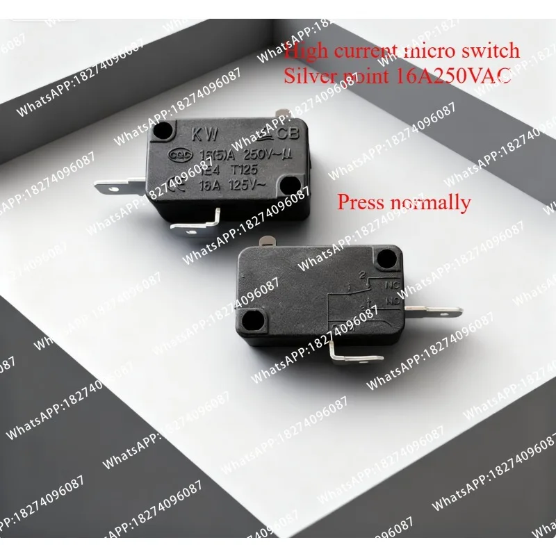 2pcs High  and high temperature resistant micro switch accessories are suitable for air fryer microwave oven silver dot KW