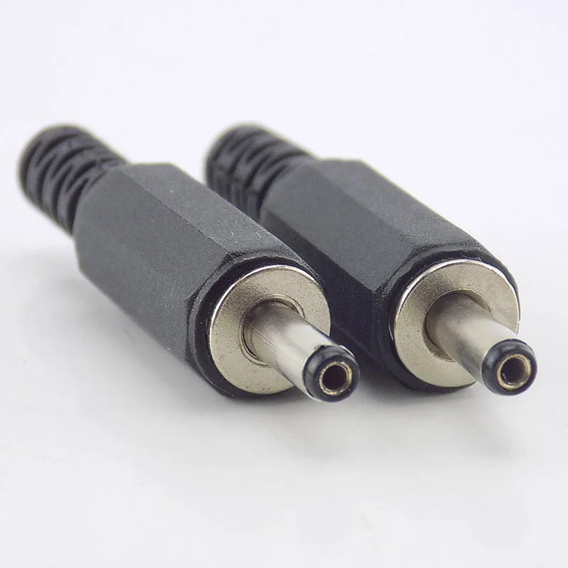 

5pcs/lot Dc Male Power Plug Jack 1.35mm X 3.5mm Adapter 3.5*1.35 3.5*1.35 Connector For Laptop Electrical Socket Outlet Plug DIY