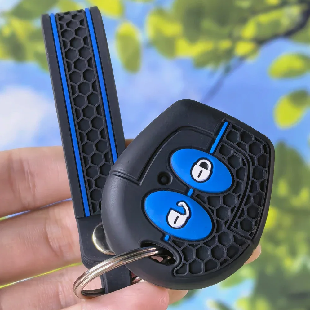 Honeycomb Soft Key Shell With Keychain For Seat Leon Ibiza Cordoba Altea Toledo Sharan Skoda Octavia Mk1 VW Fox Fob Cover