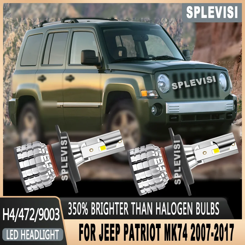 

H4/9003 Easy Install Boost Night Driving Safety LED Car Headlight Bulbs For JEEP PATRIOT MK74 2007 2008 2009 2010 2011 2012-2017
