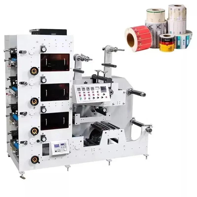 Customized Flexographic Printing Machine 3 Color Flexo Printing Machine Automatic Paper Cup Making Machine With Printing