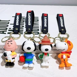 2024 Kawaii Sanrio New Snoopy Cartoon Schoolbag Charm Pendant Bag Jewelry Car Keychain Gift for Girls Toys for Girls