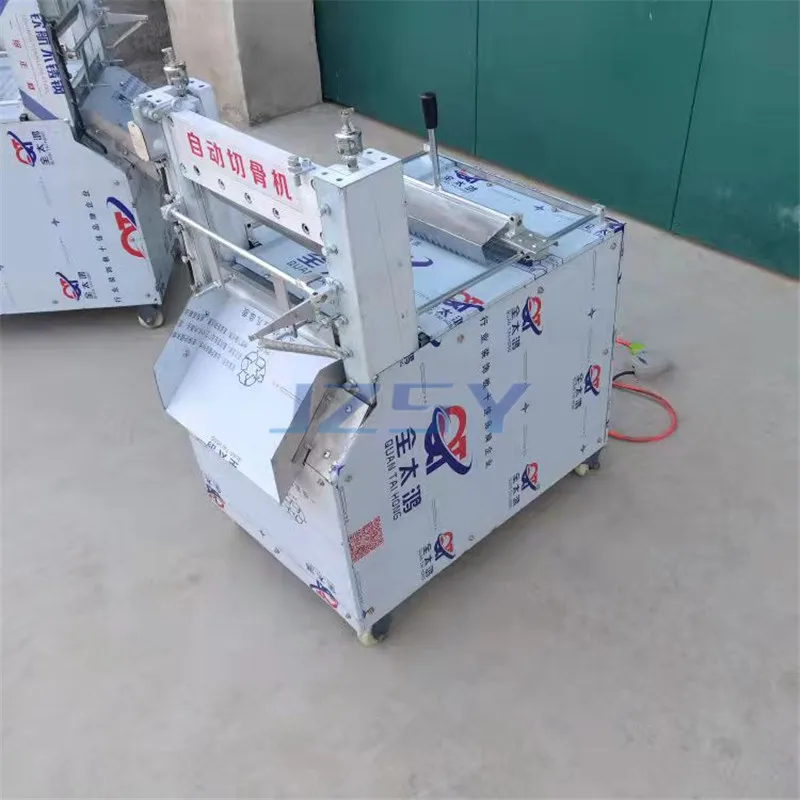 2022 الصناعية التلقائي قطع العظام القاطع اللحوم المجمدة لحم الخنزير آلة تقطيع خنزير Trotter معدات القطع متعددة الوظائف