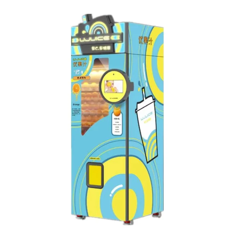 Customized Visible Process Fresh Orange Juice Vending Machine Dubai
