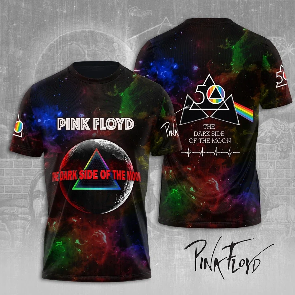 A camiseta 3D da Pink Floyd é uma camiseta 3D neutra de gênero que pode ser usada por homens e mulheres como moda de manga curta
