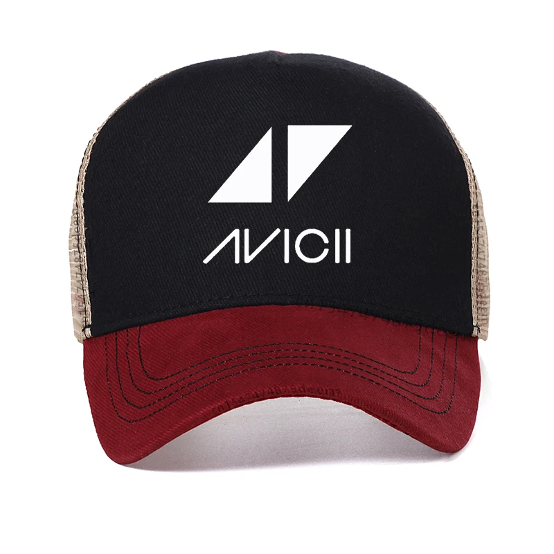 DJ Avicii Men baseball cap high quality Cotton Man Rock hip-hop caps summer lady Mesh breathable trucker hat Snapback