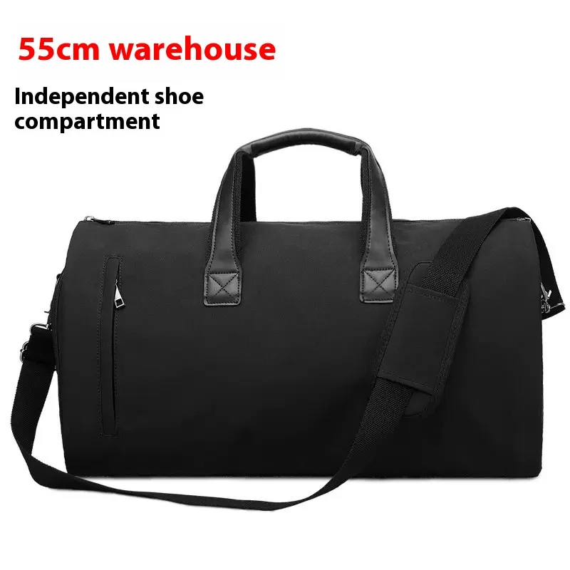 

Convertible Garment Bags for Travel Large Capacity Duffel Bag with Shoe Pouch Weekend Business Trip Luggage Carry On Tote