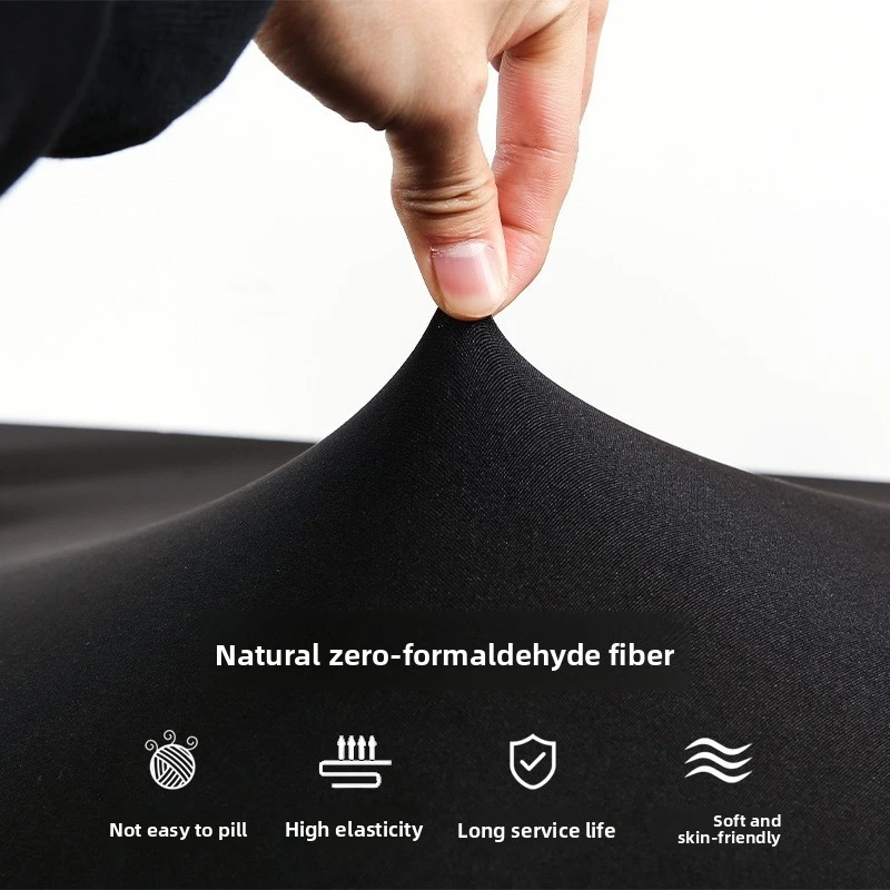 Cross-border milk silk table cover, elastic half-cover tablecloth, suitable for home and office long tables and chairs, non-slip
