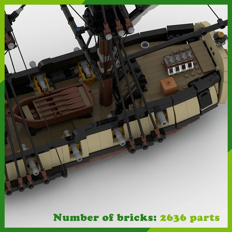الفرج كروزر كيتش قارب MOC اللبنات الطوب سفينة حربية نموذج سفينة حربية لتقوم بها بنفسك لعبة إبداعية هدايا عيد الميلاد سفينة 2636 قطعة