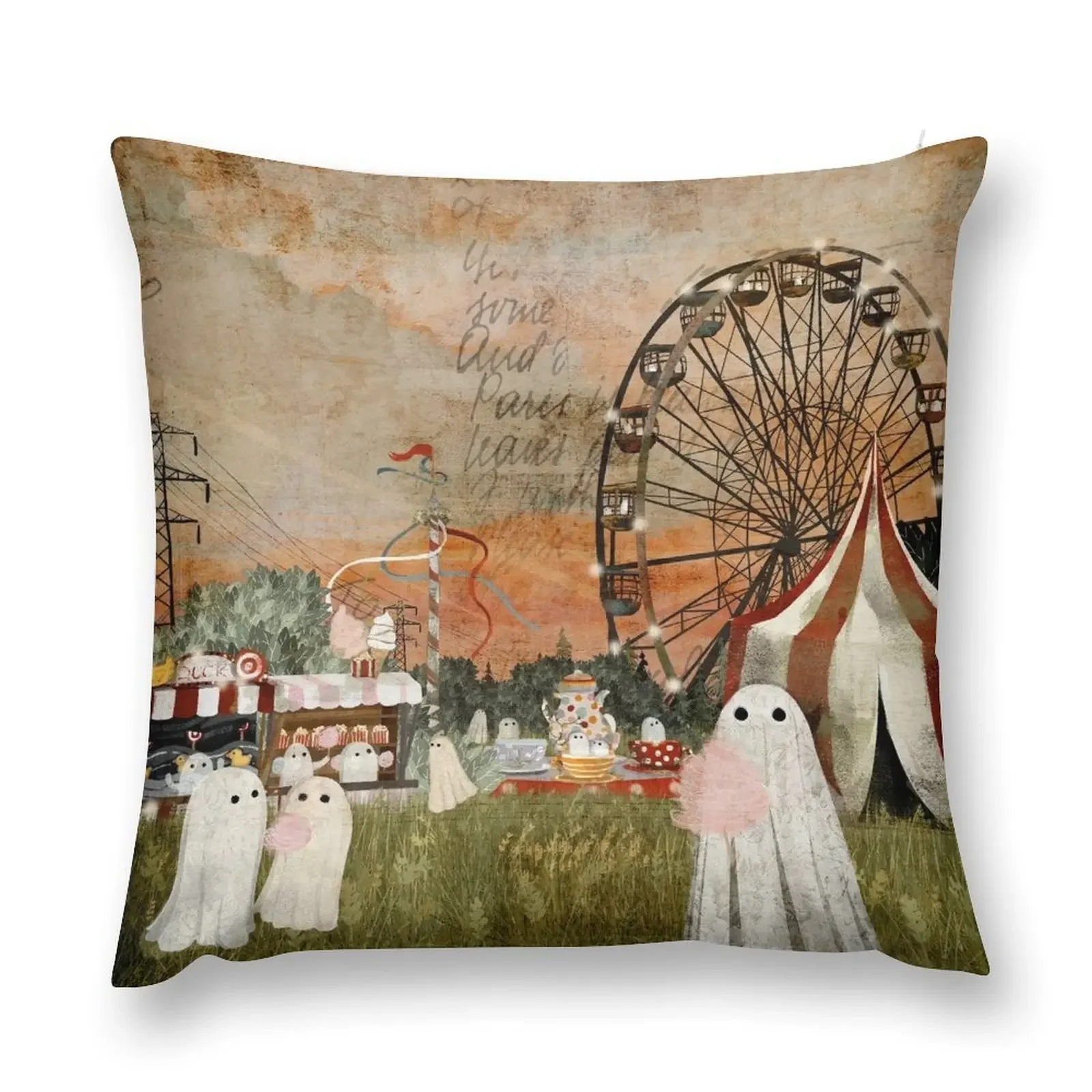 Ghost Fairground Throw Pillow Christmas Cushion For Home Sofa Covers pillow