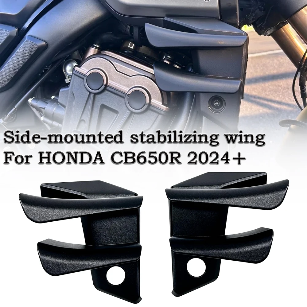 For HONDA CB650R Winglet Side Spoiler Lower Lip Downforce Naked For HONDA CB 650 R 2024 2025 Front Spoilers