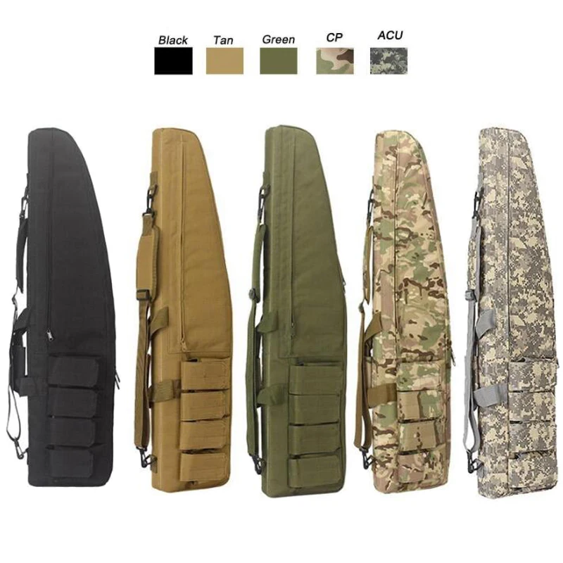 

98cm / 118cm Shooting Hunting Bag Sniper Rifle Gun Case Tactical Gun Bag Outdoor Paintball Airsoft Bag Heavy Gun Carry Bag