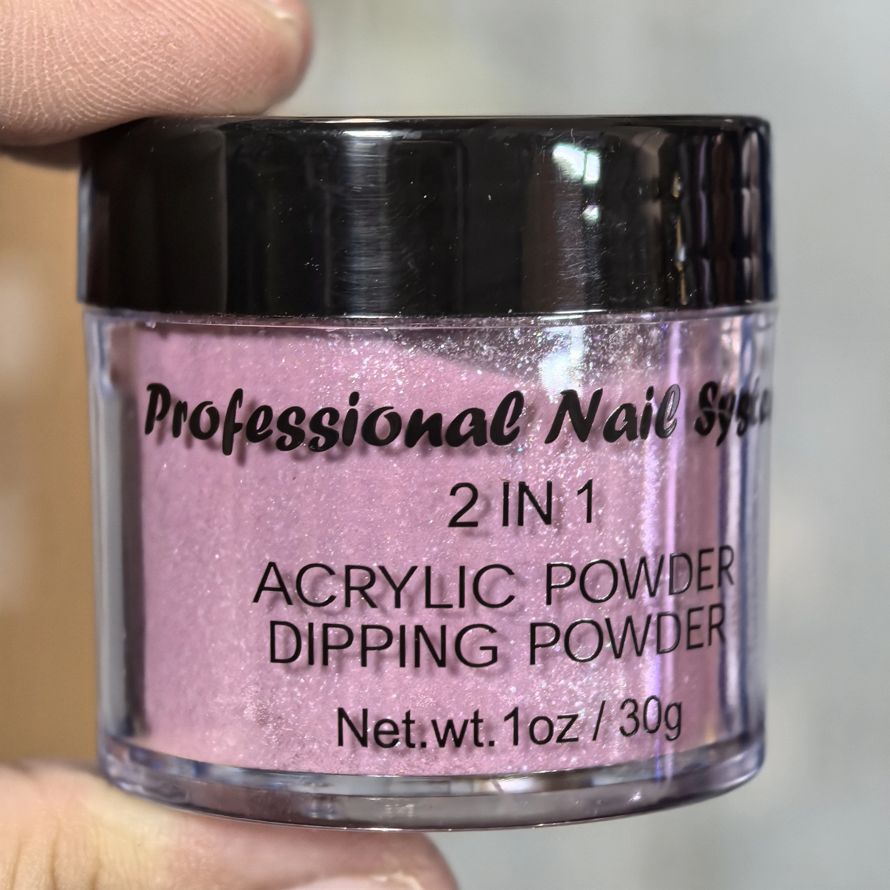 1 Oz Acrylic Powder French Manicure Dust Professional NUDE Glitter Acrylic Nail Dust for Extend/Sculpture/Build Nails Dip Powder