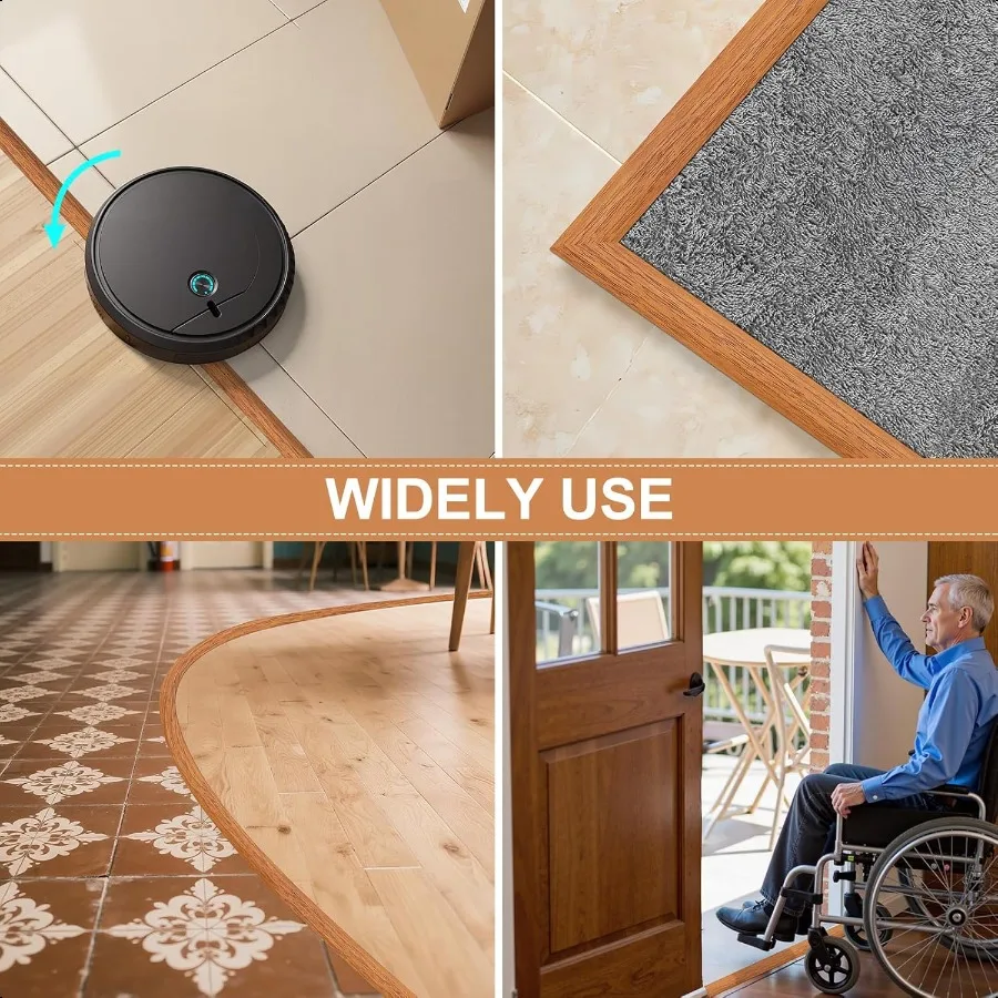 Floor Transition Strip Self AdhesiveCarpet and Flooring Transitions Edging Trim Strip Vinyl Threshold Strip Suitable for Thresh