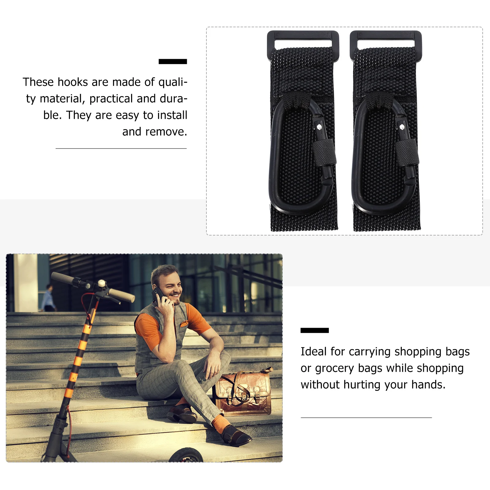 

2 шт., нескользящие крючки для коляски, 30 кг, несущая нагрузка, вешалка для детской сумки, зажимы для коляски, крючки для коляски, держатель для сумок для подгузников