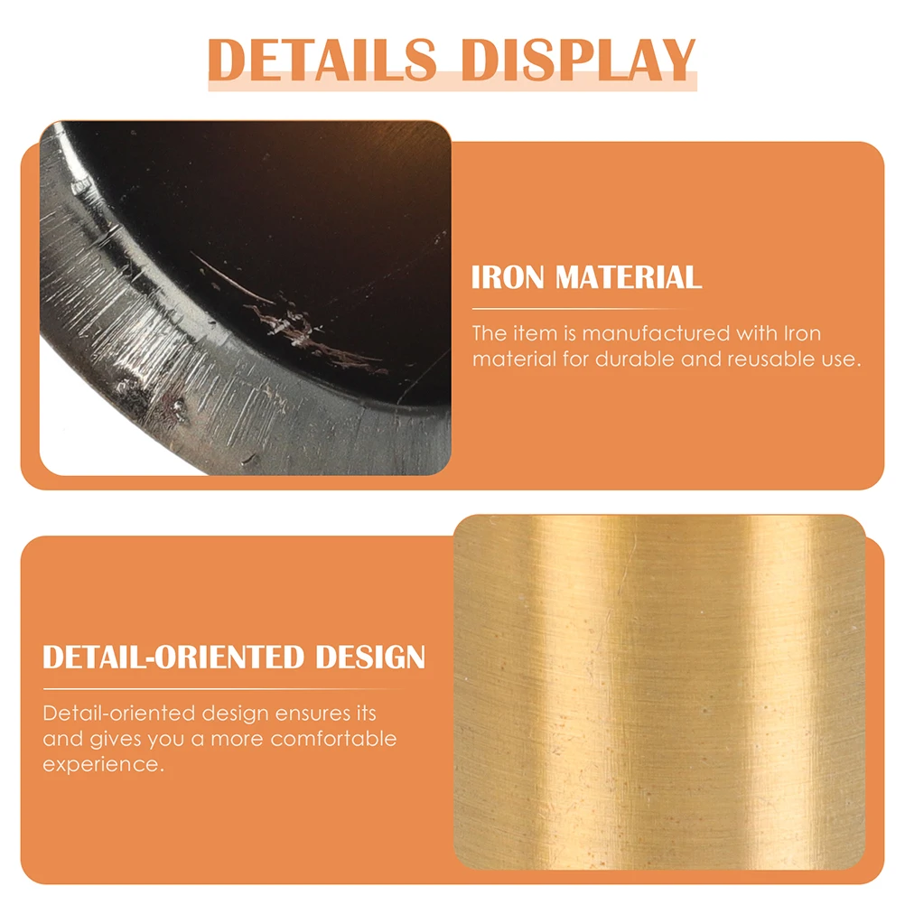 

10 Pcs Crystal Chandelier Parts Candelabra Base Golden Lamp Sleeve Flanging Cover Replacement Lighting Accessories