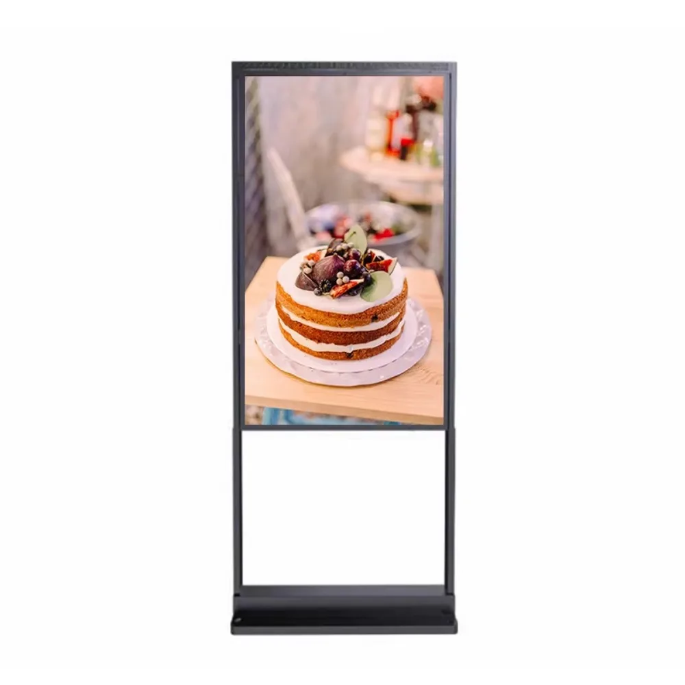 Indoor digital signage touch screen Floor standing Single Sided high Brightness Hanging Display Advertising Display Player