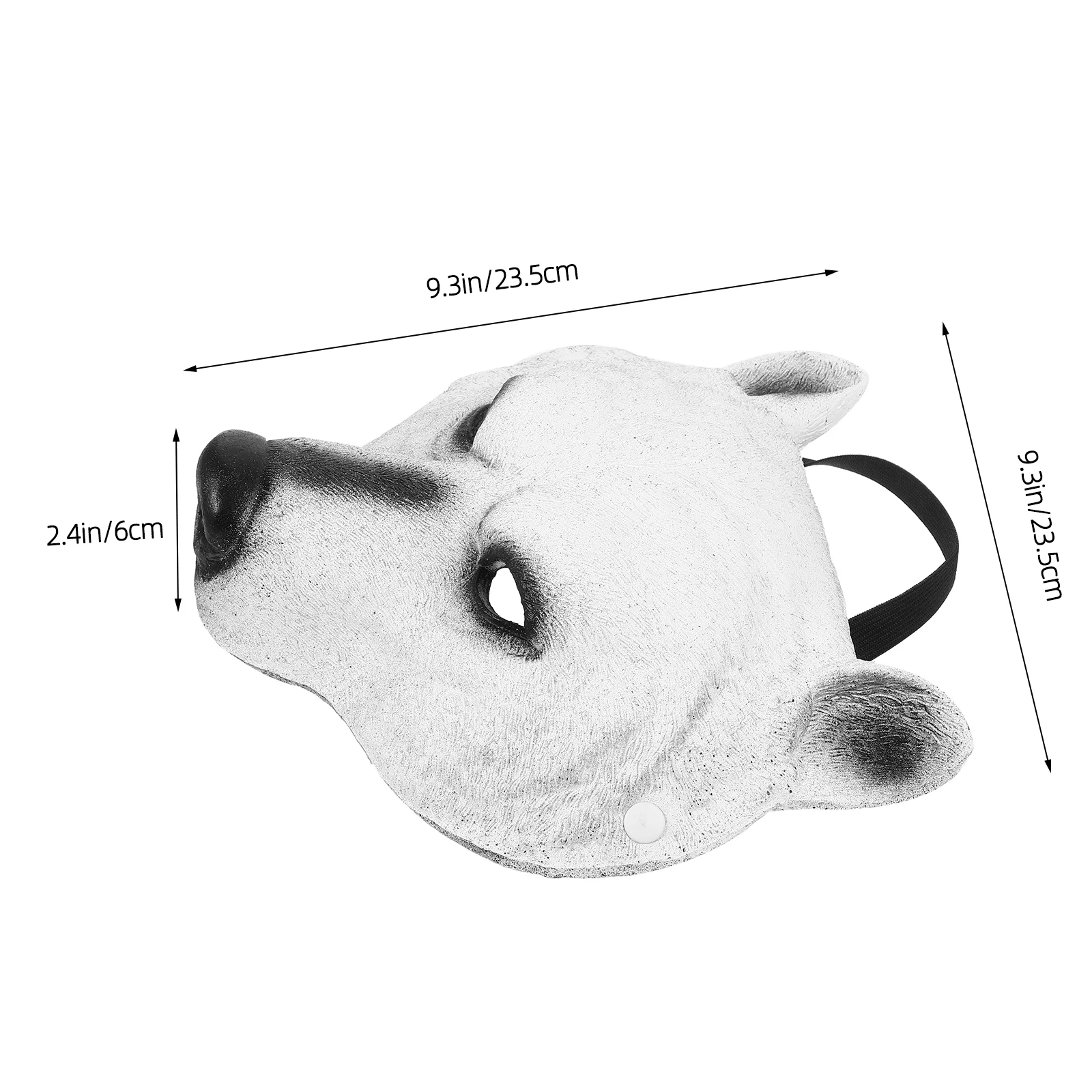 Makeup Polar Bear Mask Man Facial for Men Halloween Decorations Pu Animal Face Masks