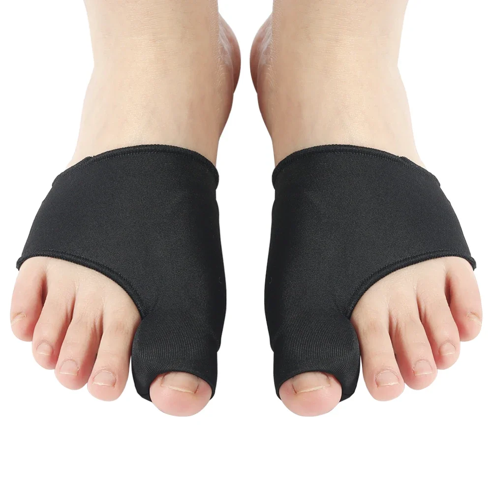 2pcs=1pair Men\'s Socks Gray Toe Hallux Valgus Bunion Corrector Orthotics Feet Bone Thumb Adjuster Pedicure Correction Sock