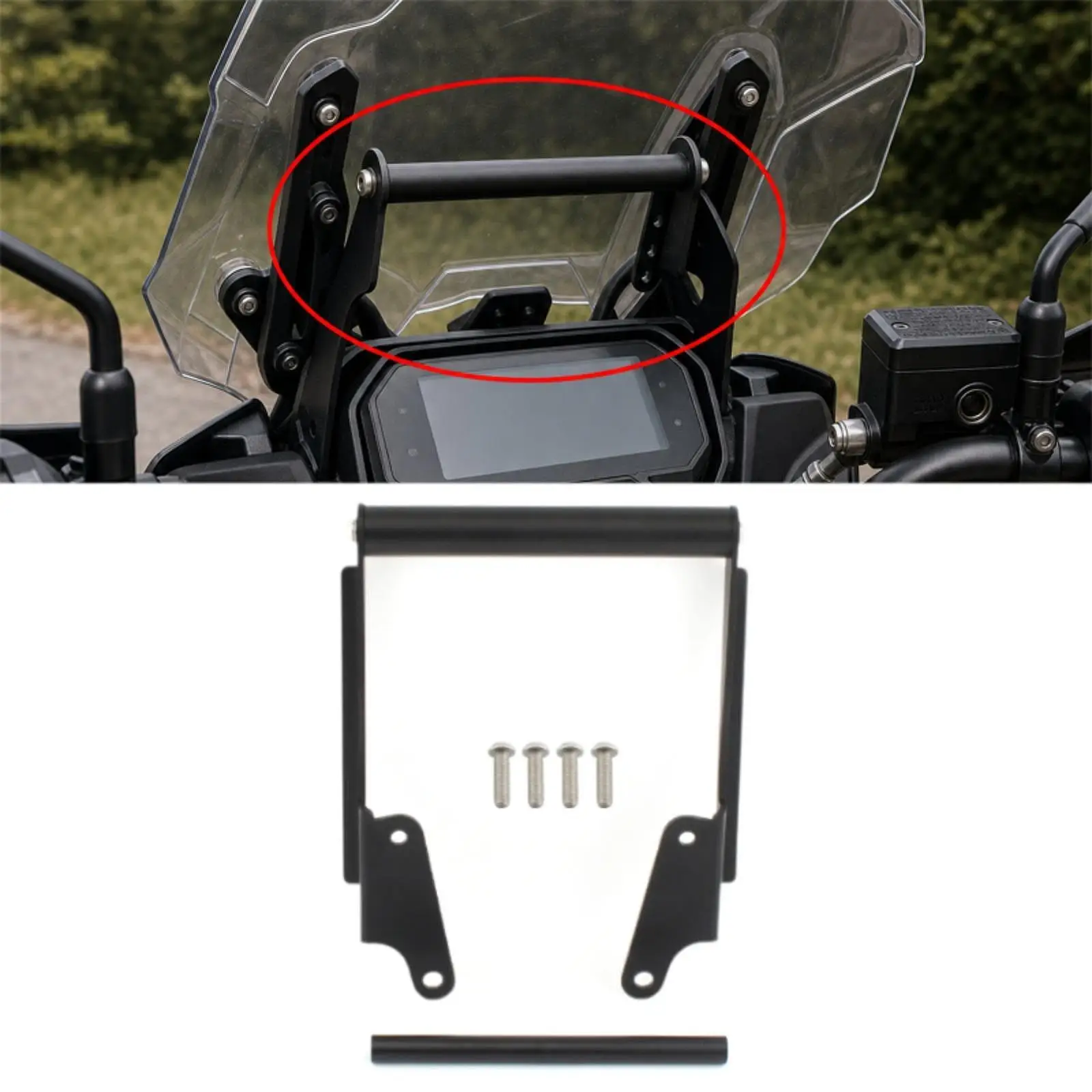 Navigation Phone Holder Bracket Compact Crossbar Assembly for Yamaha MT-09 Tracer FJ-09 2015-2017