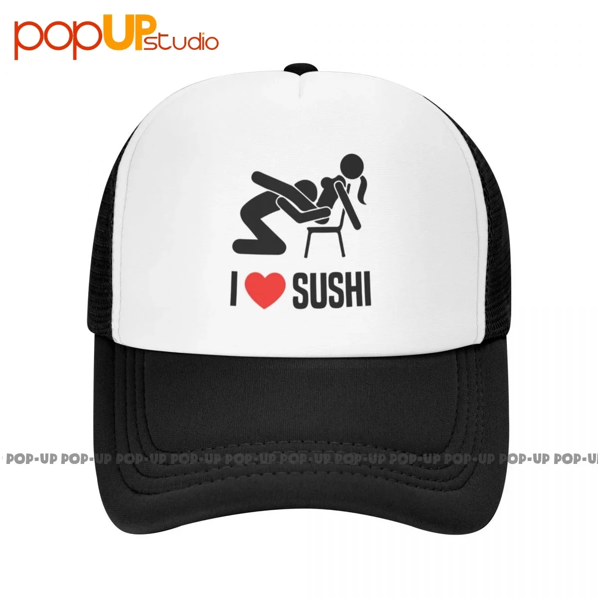 Ich liebe (Herz) Sushi offensive sexuelle Baseball mütze atmungsaktive Hüte