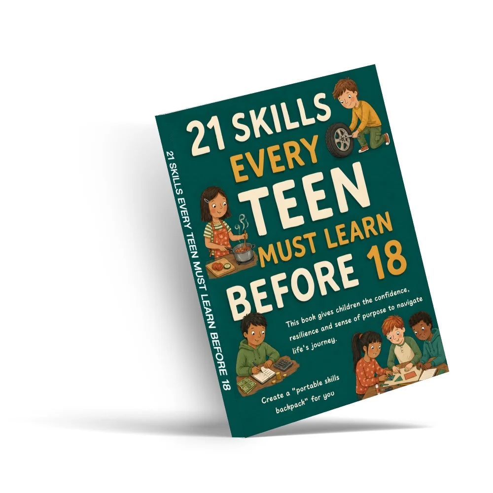 21 Skills Every Teen Must Learn Before 18: Life Skills Book for Teens on Money, Cooking, Communication, Responsibility