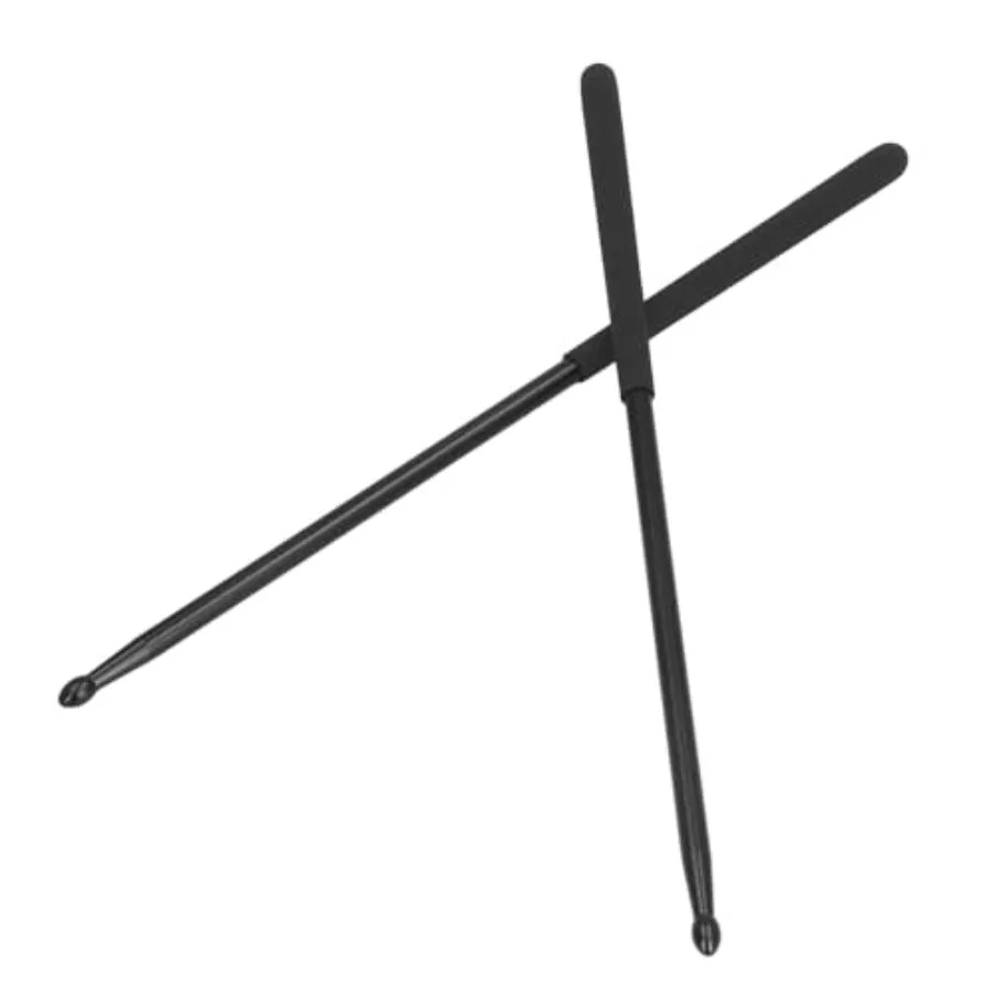 

1 пара профессиональных металлических барабанных палочек 5A из алюминиевого сплава с нескользящей ручкой, черные