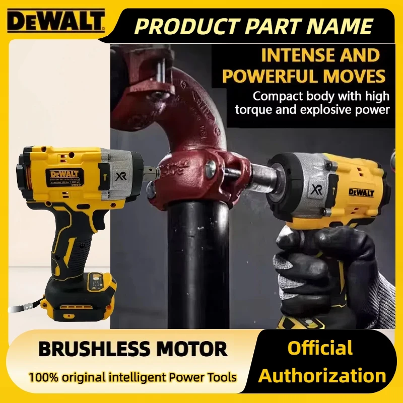 

Бесщеточный ударный гайковерт Dewalt 3250 об/мин, инструмент для ремонта мощности с высоким крутящим моментом, аккумуляторный электрический ключ 205 Нм, интеллектуальные электрические инструменты