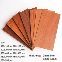 African Red Rosewood Thin Wood Board Handmade DIY Carving Wood Red Solid Wood Board Box Making Materials