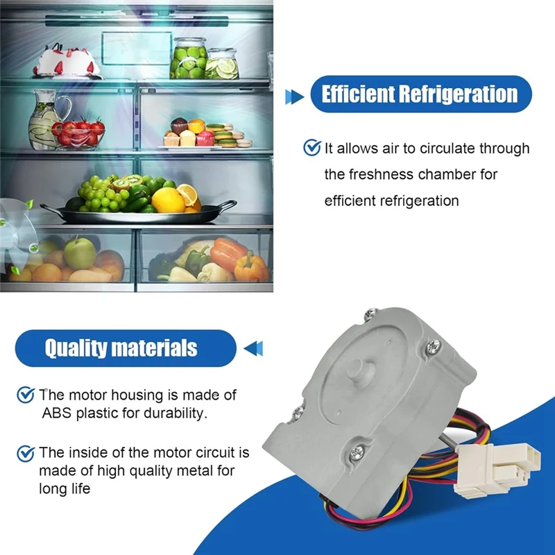 Conjunto de Motor de ventilador evaporador de refrigerador CKRE-EAU63923603 para refrigeradores Kenmore EAU65058305 AP6317197 PS12383671