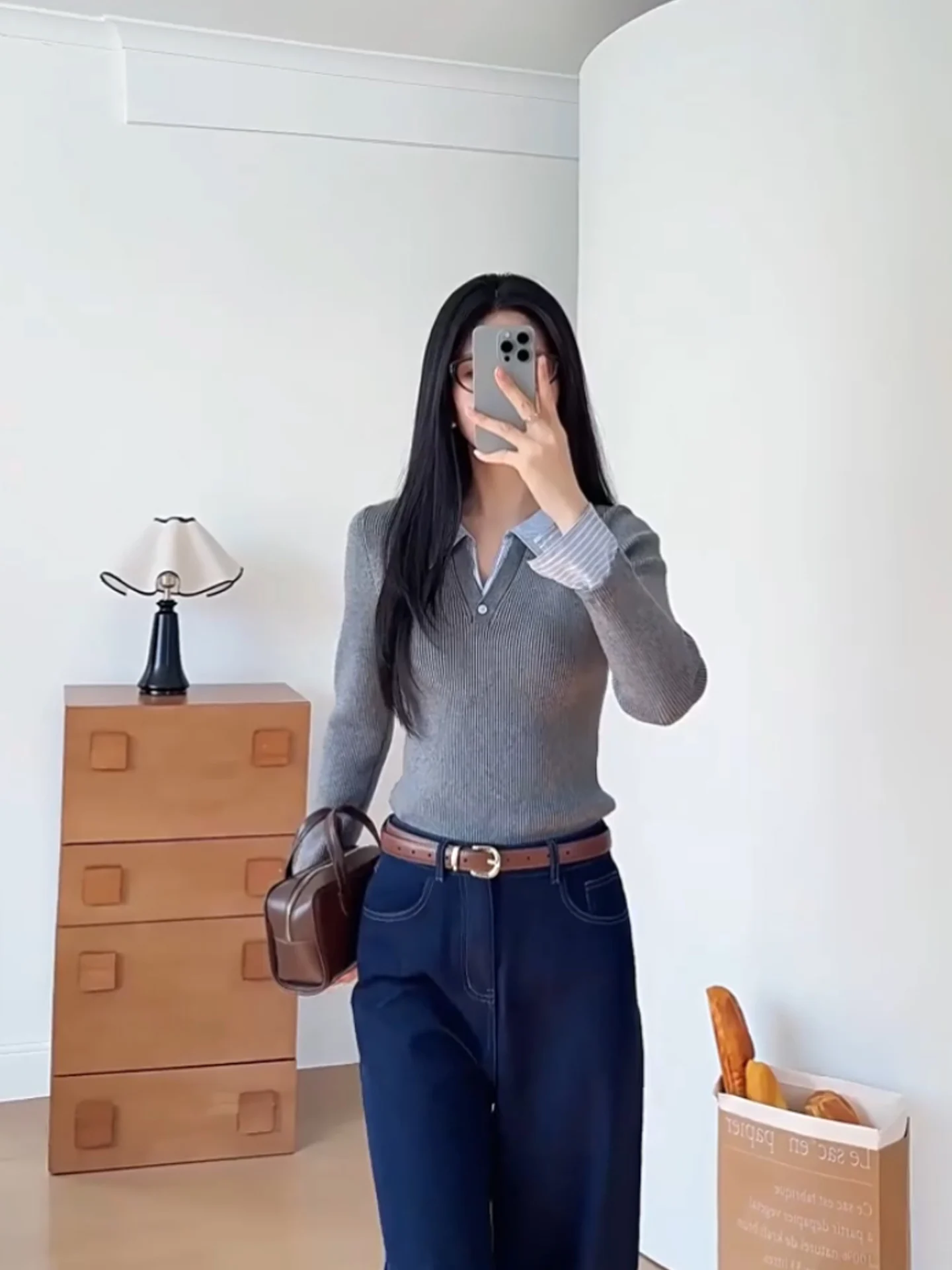 Ele Camere lavorato a maglia lungo Sve da donna Top Color Blo Design Faionable Autunno 2025 Pendolarismo Sle Tessuto morbido