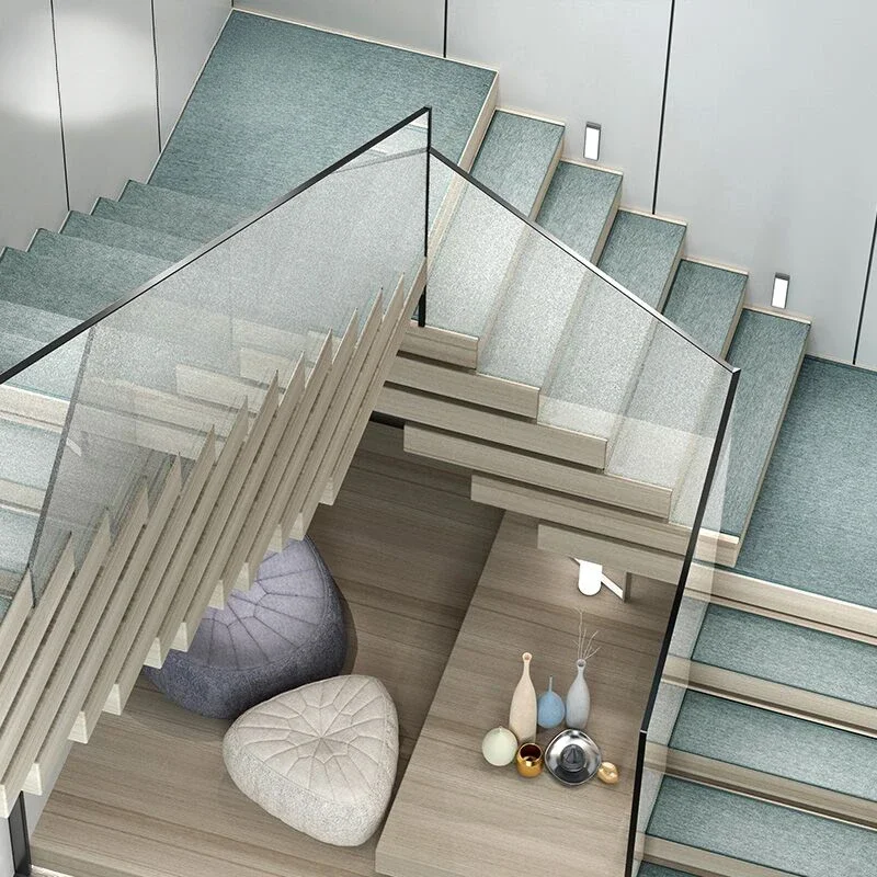 

Stacked indoor modern simple whole second floor staircase loft duplex